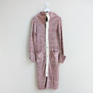 Free People Pink Knit Cardigan Jacket Sz Small